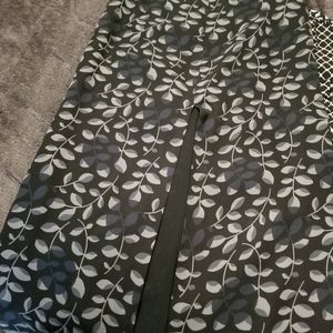 Banana Republic maxi silk blend skirt with slit